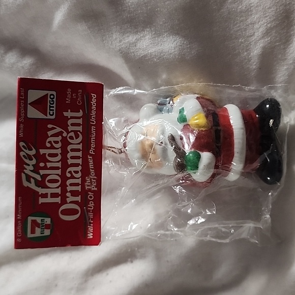 Set of 2 Vintage Holiday Ornaments Citgo 7-11 - Picture 3 of 5